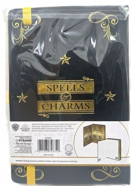 Notes A5 Harry Potter Spells And Charms 120k w linie Notatnik twarda oprawa zdjęcie 11