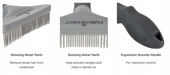FURminator Szeroki grzebień do gęstej sierści zdjęcie 14