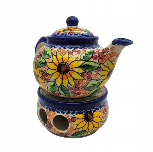 CZAJNIK Z PODGRZEWACZEM CERAMIKA BOLESŁAWIEC na Arena.pl