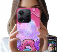 ETUI DO XIAOMI NOTE 14 4G - SŁODKIE DONUTY Z LUKREM W TLE + SZKŁO