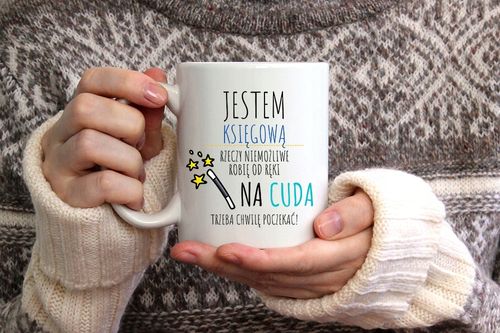 Kubek Dla Księgowej Księgowego Księguje Po Kawie Z Nadrukiem Ze Zdjęciem na Arena.pl