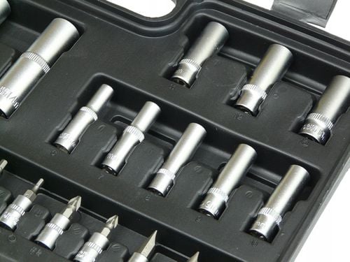 ZESTAW KLUCZY NASADOWYCH KLUCZE NASADOWE TORX 108 SZTUK NASADKI WALIZKA 108 na Arena.pl