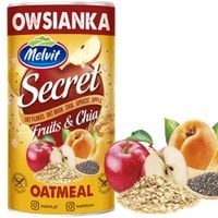 Melwit SECRET FITNESS OWSIANKA Z OWOCAMI I NASIONAMI CHIA 500g TUBA