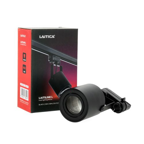 Zestaw Szynowy Czarny 3 fazowy 4x Reflektor na GU10 + Szyna 1m Komplet na Arena.pl