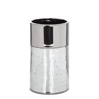 Nowoczesny wazon ceramiczny MIRONA 14X14X25 srebrny