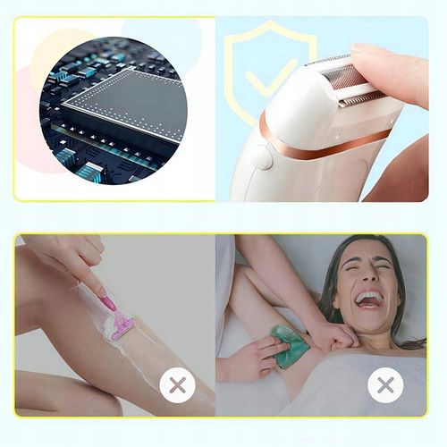 Golarka DAMSKA DEPILATOR BEZPRZEWODOWY dla Kobiet do nóg ciała bikini na Arena.pl