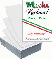 Ulotki A4 reklamowe firmowe 1000szt projekt w cenie WŁOSKA KUCHNIA