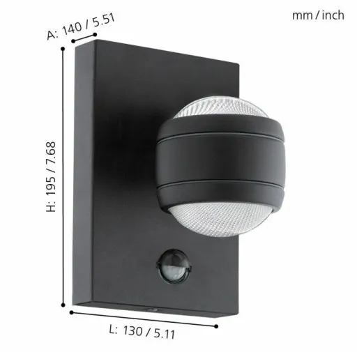 Eglo EGLO Zewnętrzny kinkiet 96021 SESIMBA 1 zdjęcie 5