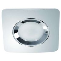 Oczko LAMPA sufitowa Bello IP44 Orlicki Design metalowa OPRAWA wpust kwadratowy chrom