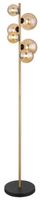 Lampa podłogowa Riha 56135-6S kule czarne bursztynowe
