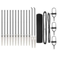 Ogrodzenie z słupkami Szary 0.6 x 25 m Stal