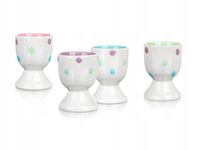 BANQUET ZESTAW KOMPLET 4x PODSTAWKI POD JAJKO KIELISZKI NA JAJKA KOLOROWE