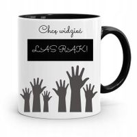Kubek Czarny Prezent Dzień Nauczyciela Las Rąk Z Nadrukiem Ze Zdjęciem