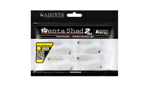 ADUSTA PENTA SHAD 013 CLEAR SILVER GLITTER S 2 '' / 5 cm /kpl8 na Arena.pl