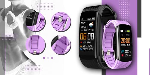 Smartband Giewont Fit&GO Duo GW200-8 - Black + Pasek Touch of Lavender na Arena.pl