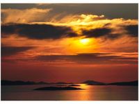 50X70CM CHORWACKIE SŁOŃCE OBRAZ POKOJU DREWNINE