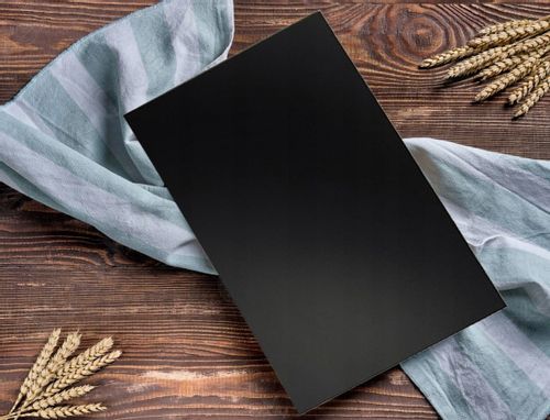 Podstawa szklana hartowana - szyba pod Piec lub Kominek 40x30 cm Czarna na Arena.pl