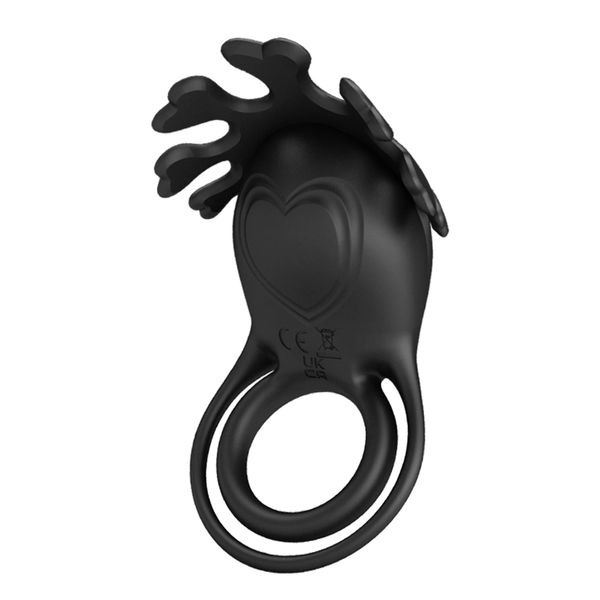 Pretty Love - Vibrant Penis Ring Ruben Black, 7 Vibration Functions zdjęcie 3