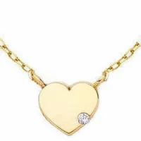 Złoty naszyjnik gwiazd 585 CELEBRYTKA SERCE