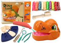 Zestaw Kreatywny Dinozaur Dentysta Ciastolina Akcesoria