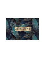 Zaproszenia uniwersalne urodzinowe imieninowe na rocznicę Liście 10 szt.