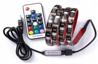 TAŚMA LED RGB USB + PILOT WODOODPORNA PODŚWIETLENIE TELEWIZORA TV 400cm 4M
