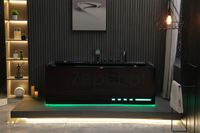 Czarna Wanna z hydromasażem EBX-D710 prostokątna 170cmx80cmx60cm Czarna Wanna z hydromasażem EBX-D710 prostokątna 170cmx80cmx60cm