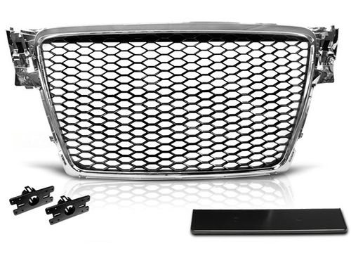 Grill ATRAPA AUDI A4 B8 08-11 CHROME RS-STYLE na Arena.pl