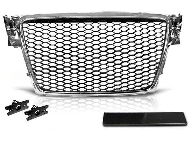 Grill ATRAPA AUDI A4 B8 08-11 CHROME RS-STYLE zdjęcie 1