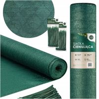 SIATKA CIENIUJĄCA 90% UV OSŁONA MASKUJĄCA 1,5x50m 140g/m NA OGRODZENIE PŁOT
