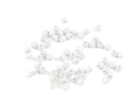 KORALIKI KULE SZKLANE SZLIFOWANE DO BRANSOLETEK BIAŁE 4MM 30SZT