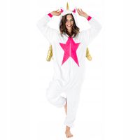 KOSTIUM ONESIE KIGURUMI PIŻAMA CIEPŁA TIANMA JEDNOROŻEC DRES L