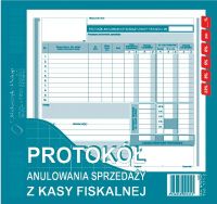 DRUK 171-2 PROTOKÓŁ ANULOWANIA SPRZ. Z KASY FISK.