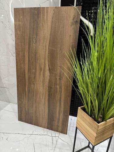 Płytka gresowa drewnopodobna 120x60 cm - ciemny dąb, format XL, gat. I na Arena.pl