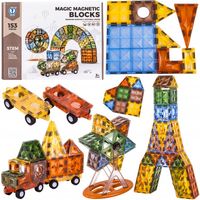 KLOCKI KONSTRUKCYJNE MAGNETYCZNE 153 EL WIELKI MŁYN Kreatywny zestaw
