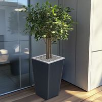 Donica skośna wykonana z blachy ocynkowanej o wymiarach 40x40x70