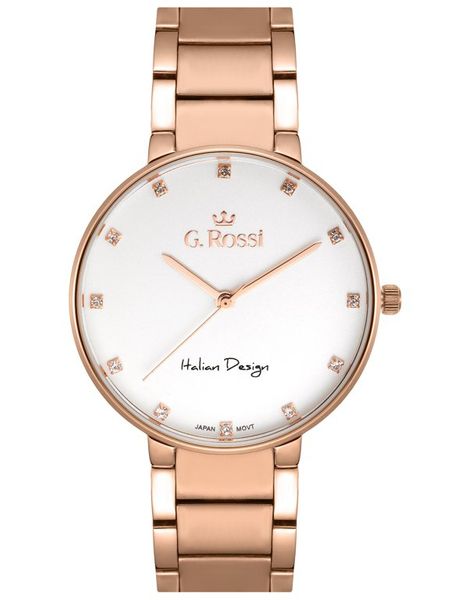 ZEGAREK G. ROSSI - 11155B2-3D3 (zg784e) r.gold + BOX zdjęcie 1