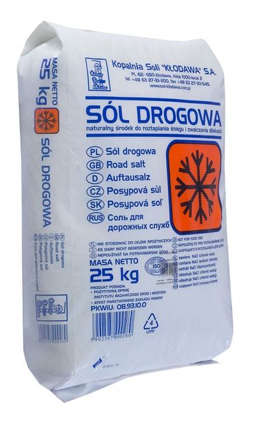 Sól drogowa Kłodawa 25 kg zdjęcie 1