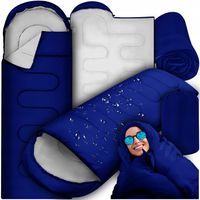 ŚPIWÓR TURYSTYCZNY CIEPŁY MUMIA LEKKI KOŁDRA Z KAPTUREM 2W1 + POKROWIEC