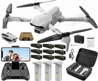 3x BATERIE + Dron F10 WiFi SZKOLENIOWY KAMERA KONTROLER 1600 mAh