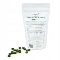 Bioalgi Spirulina + Chlorella Oczyszczanie Organizmu z Toksyn 400 szt.