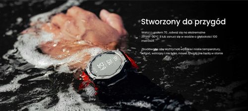 Smartwatch Amazfit T-Rex 3 Czarny Zegarek Bluetooth NFC Wi-Fi AMOLED na Arena.pl