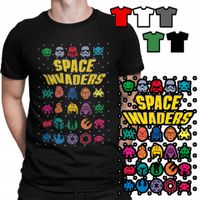 KOSZULKA T-SHIRT MĘSKI WZORY WYBÓR - GRY SPACE INVADERS ŚWIĘTA - S