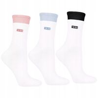 Damskie Skarpety Długie Komfortowe z Prążkiem Bawełniane MORAJ 38-41