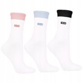 Damskie Skarpety Długie Komfortowe z Prążkiem Bawełniane MORAJ 38-41