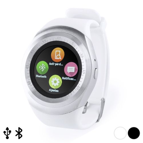 Smartwatch 1,22" LCD USB Bluetooth 145788 Biały na Arena.pl