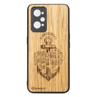 drewniane etui realme gt 2 / gt neo 2 / gt neo 3t kotwica dąb