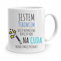 Dla Tirowca Kierowcy Kubek Na Cuda Trzeba Poczekać Z Nadrukiem Ze Zdjęciem