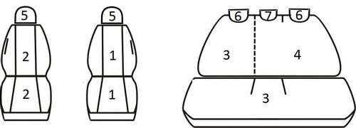 Pokrowce miarowe do Kia Rio III HB (2011-2014r) na Arena.pl