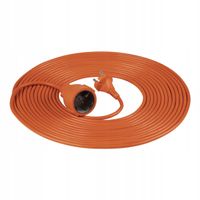 PRZEDŁUŻACZ OGRODOWY 20M OMY 2X1MM2 IP20 POMARAŃCZOWY GES-3/20M ORNO